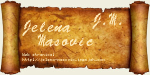 Jelena Mašović vizit kartica